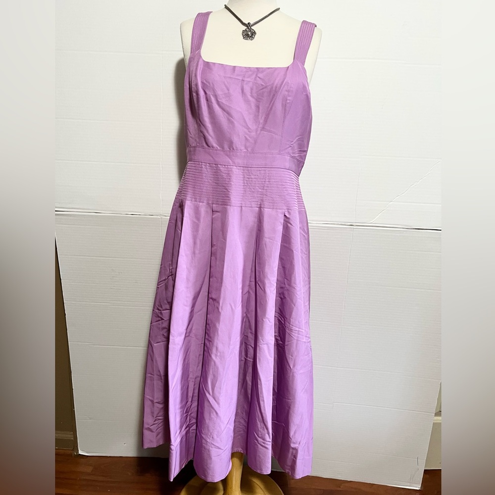 J. Crew Maxi dress  pleated black label Size 10T  NWT Lavender